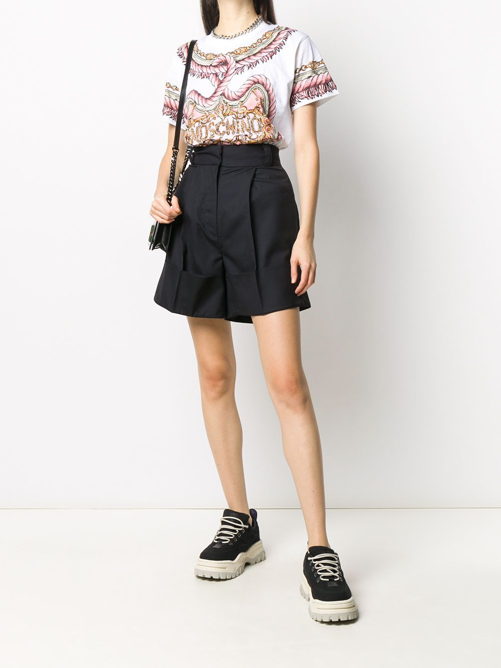 MOSCHINO ROPE PRINTED T-SHIRT