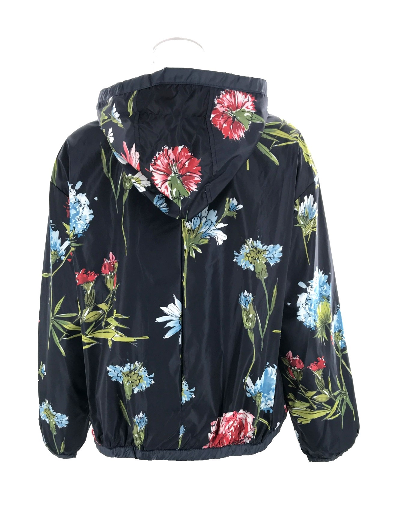 Max Mara Long-sleeved Hooded Casual Jacket In Black