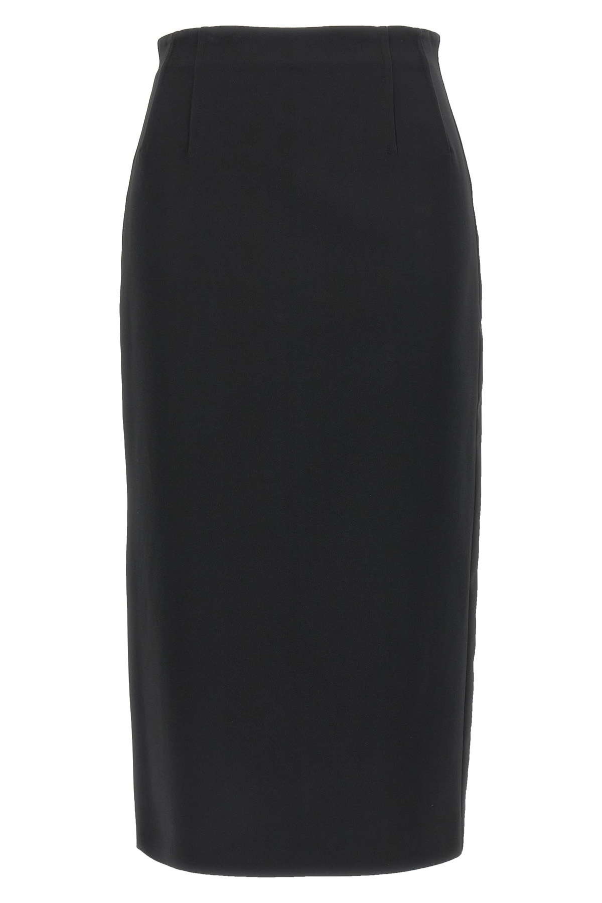Max Mara Slit-detailed Skirt In Black
