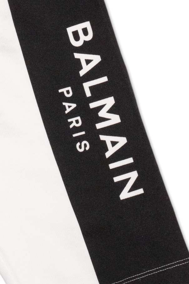 Balmain Logo-print Shorts Set In White