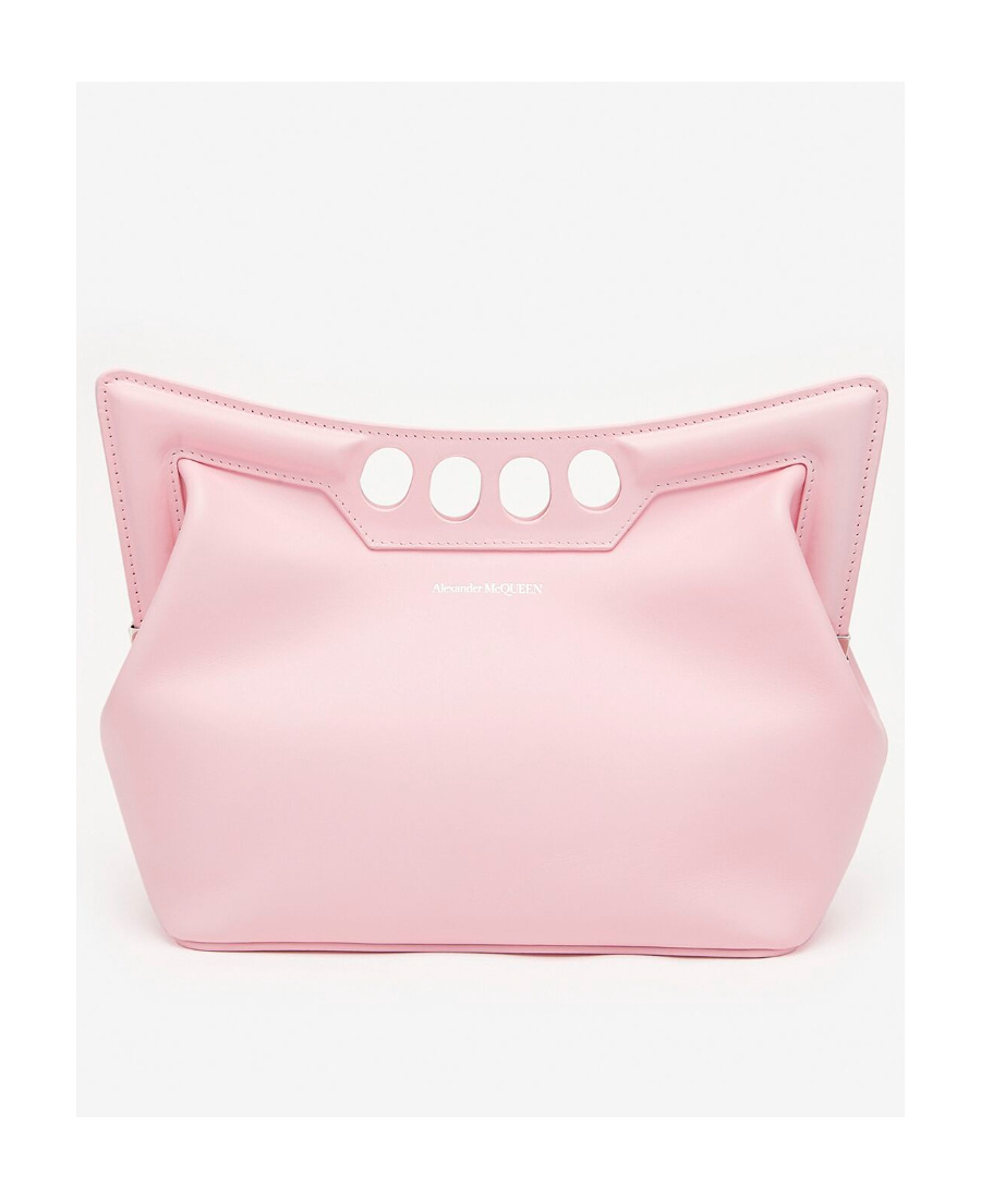 Alexander Mcqueen Women's The Small Peak Leather Shoulder Bag In Pink