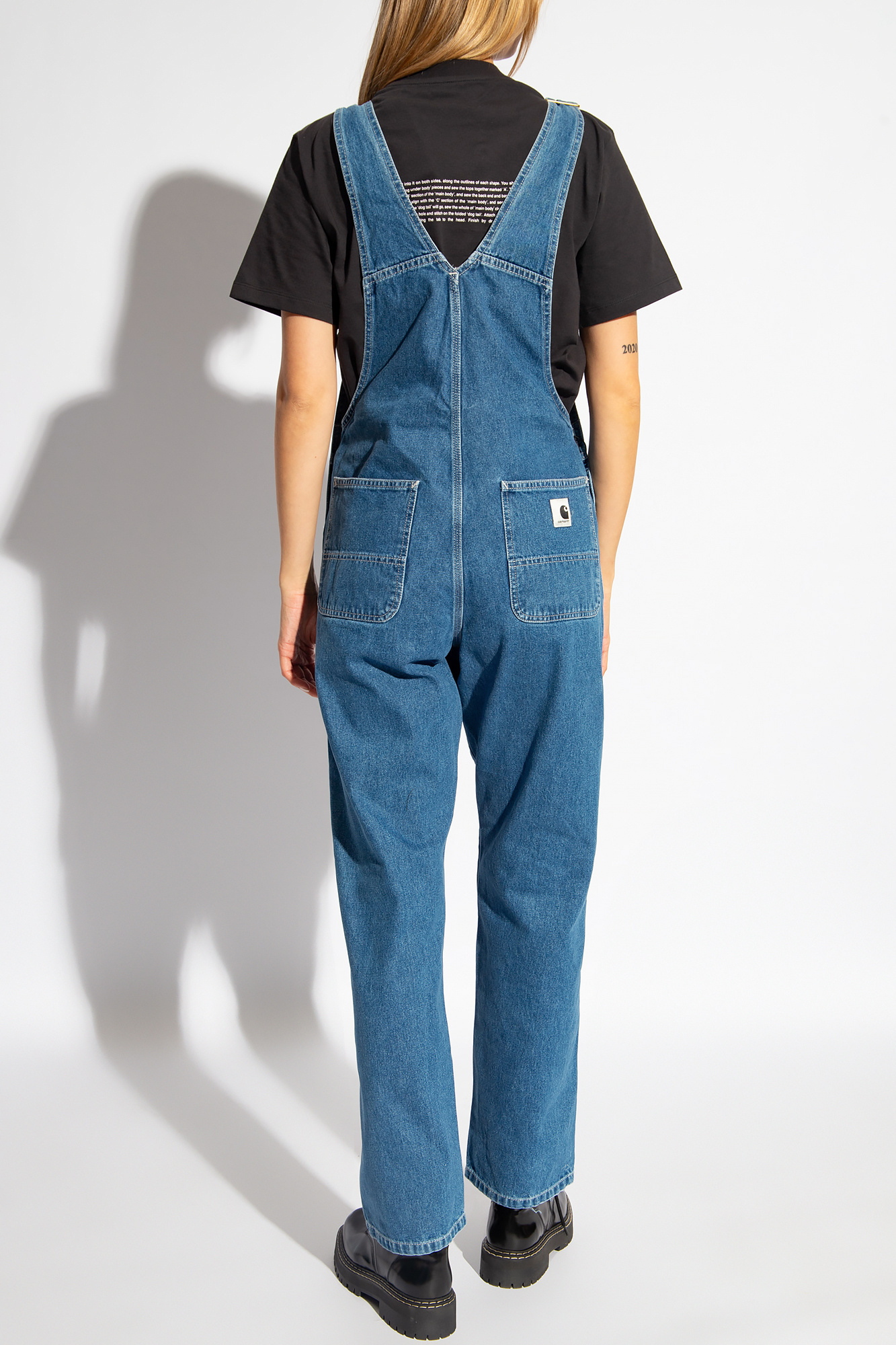 Carhartt Straight Bib Overall In Denim Blue In Blue