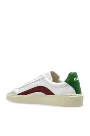 Dsquared2 Leather Low-top Sneakers Contrast Heel