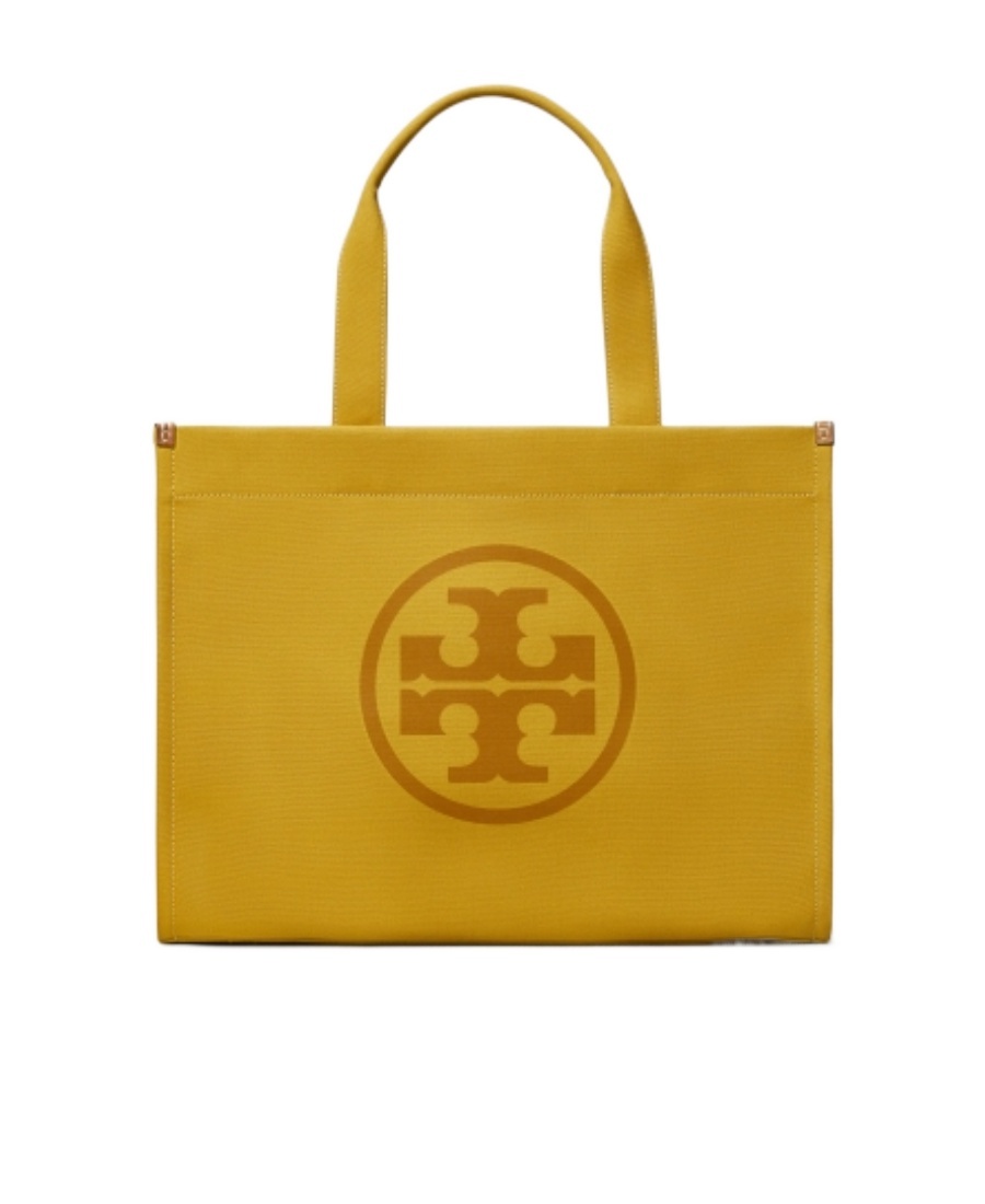 Tory Burch Logo-motif Tote In Brown