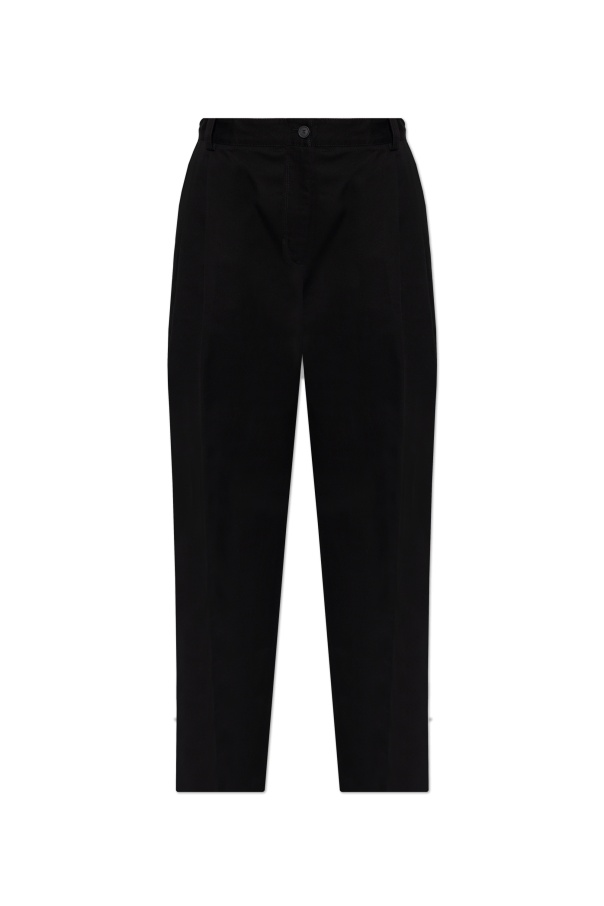 Maison Kitsuné Straight-leg Trousers In Black