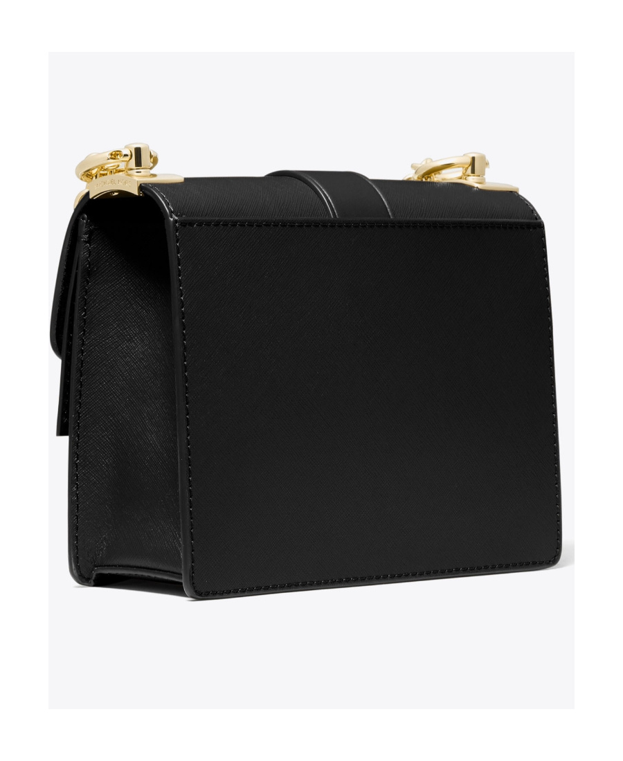 Michael Michael Kors Medium Logo-plaque Shoulder Bag In Black
