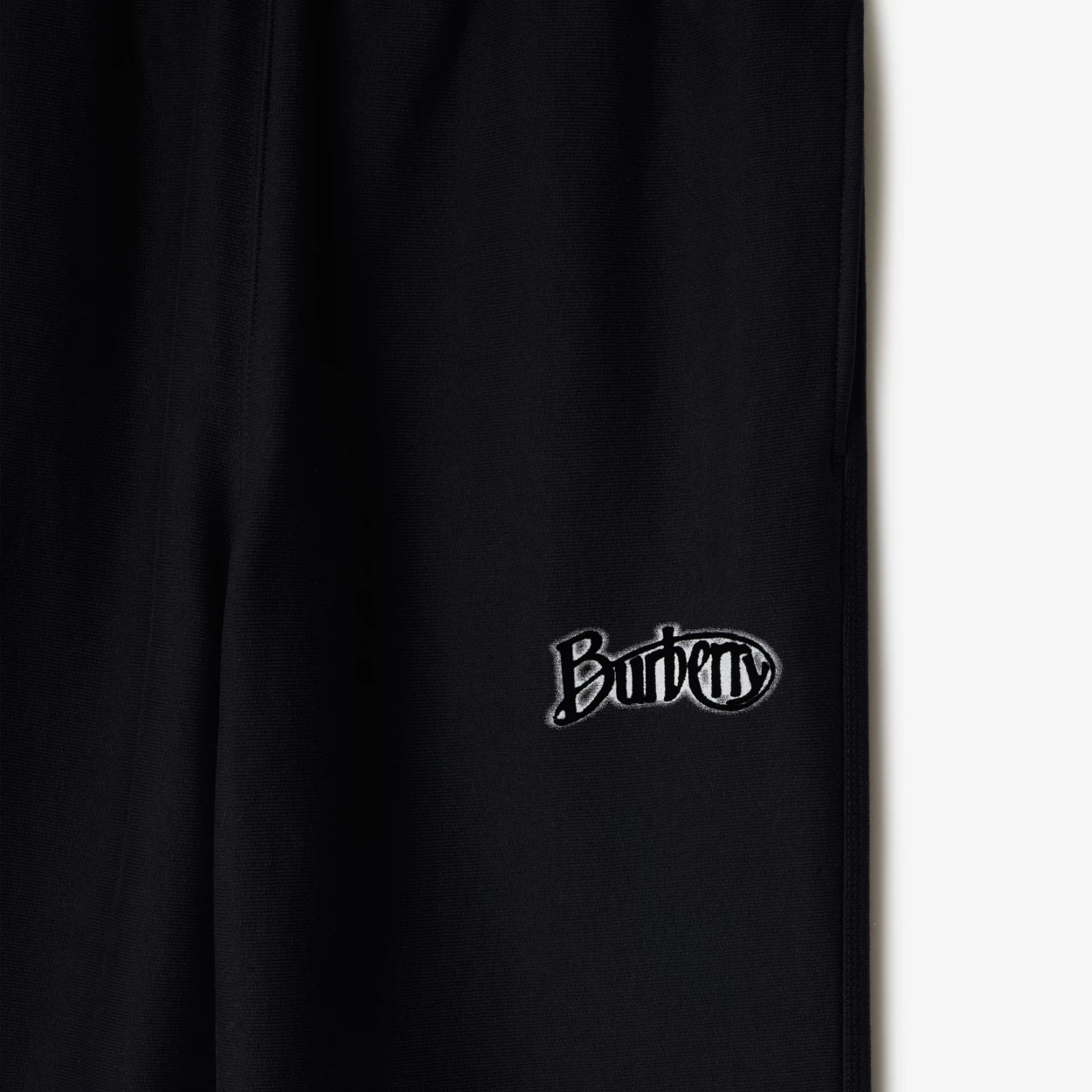 Burberry Logo-print Track Pants In Black