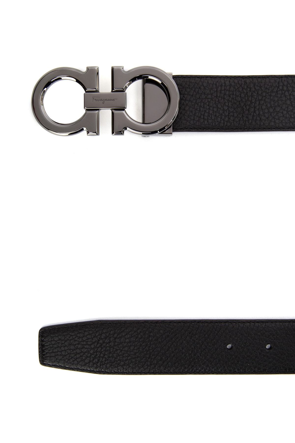 Ferragamo Double-sided Adjustable Gancini Double Buckle Belt