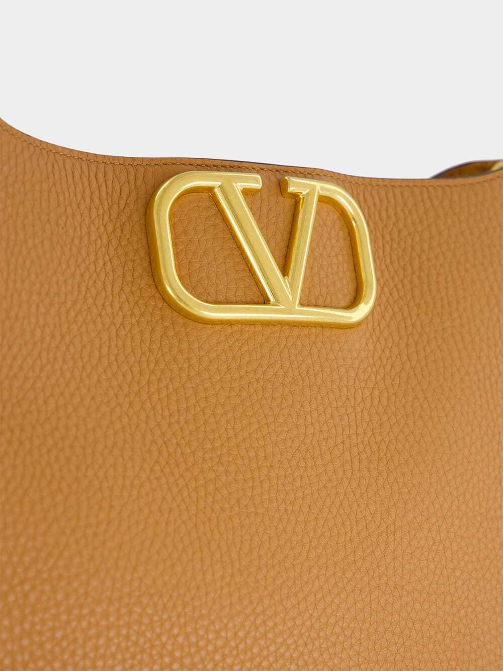 Valentino Medium Alltime Shoulder Bag In Brown