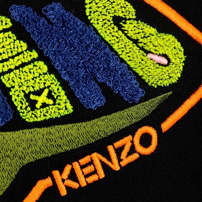 KENZO LOGO EMBROIDERED SWEATER
