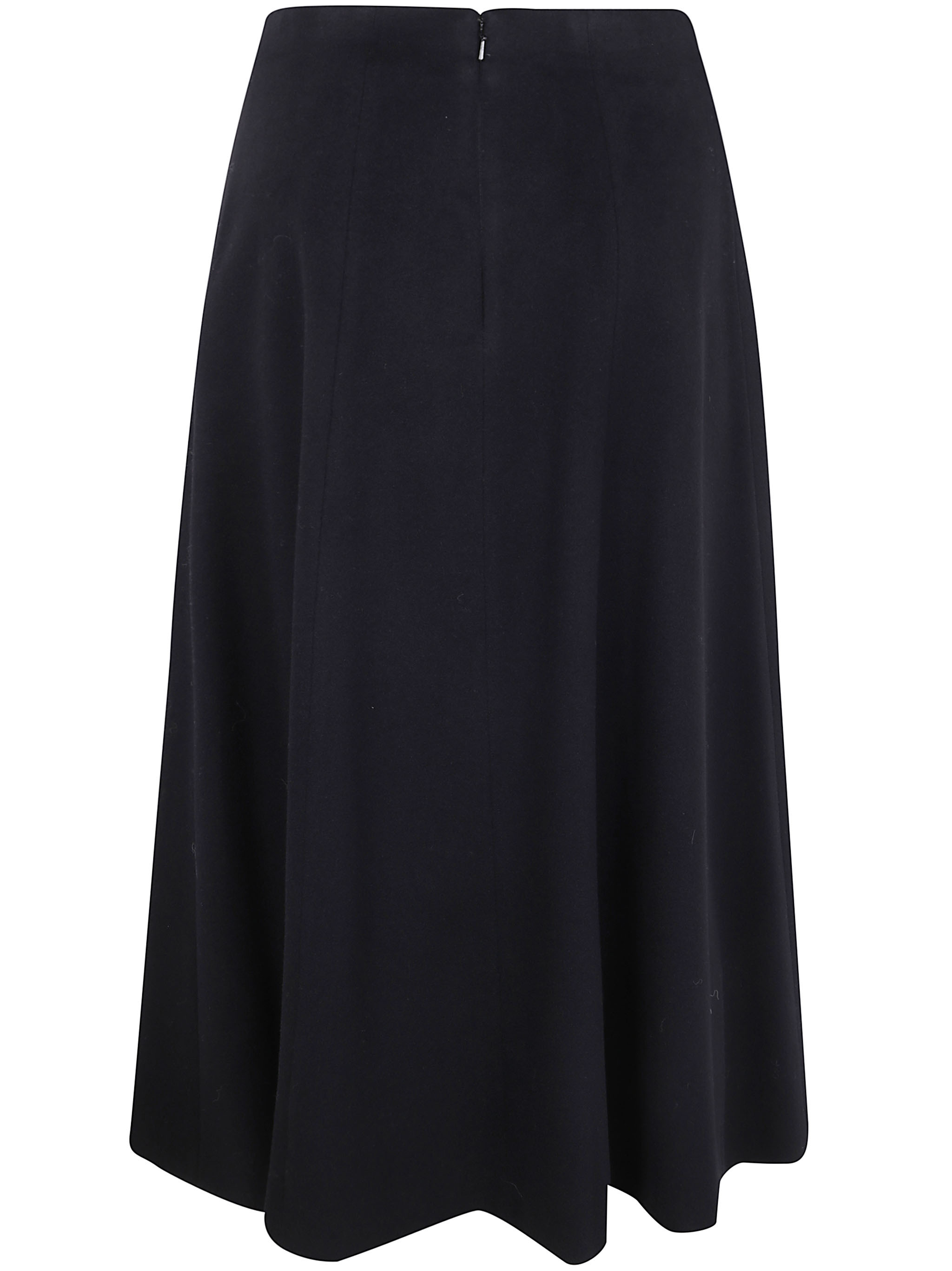 Max Mara Zipper Skirt In Black