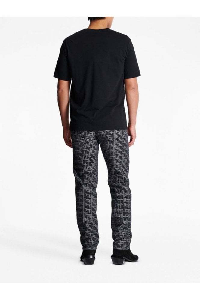 Shop Balmain Coin T-shirt In Black