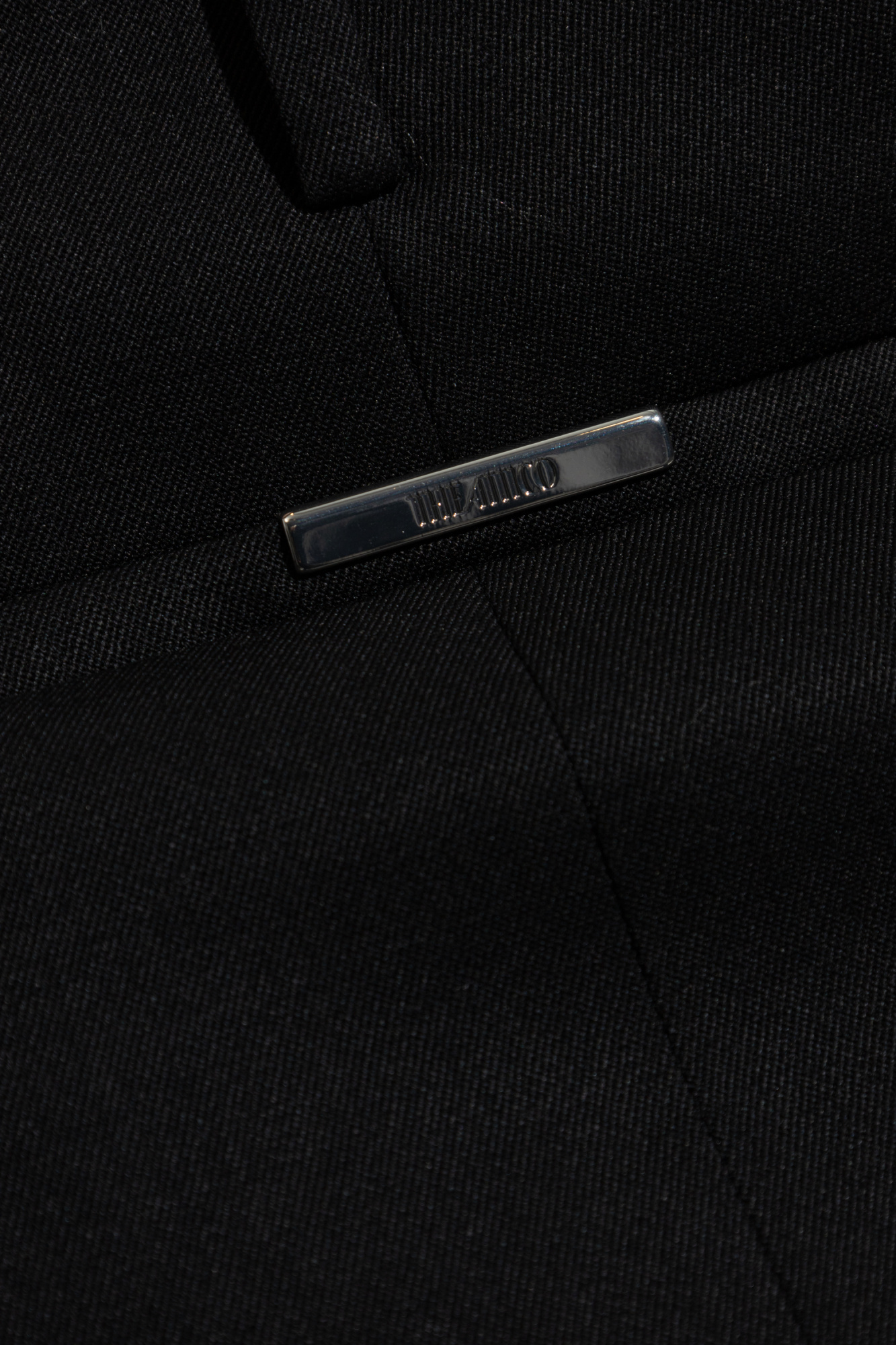 Attico Front Slit Skirt In Black