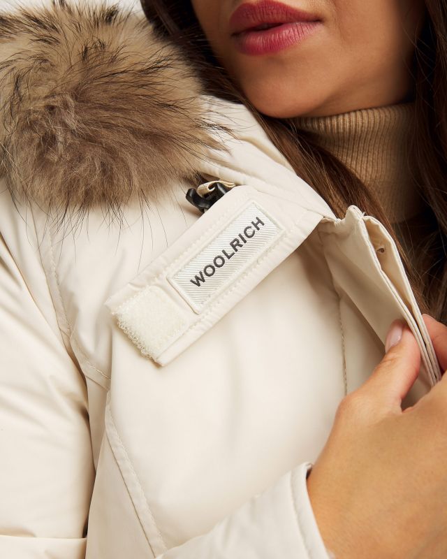 Shop Woolrich Arctic Parker Down Jacket In White