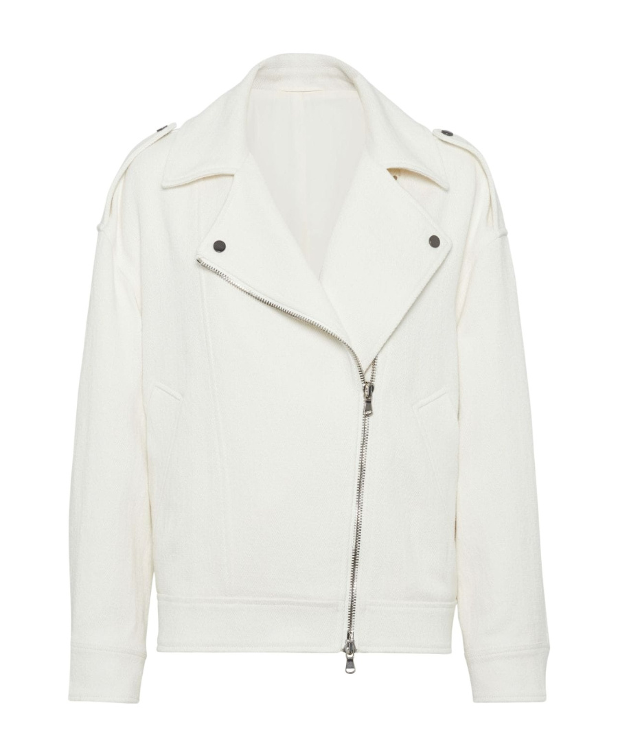 Brunello Cucinelli Blazer Woman Color White In White