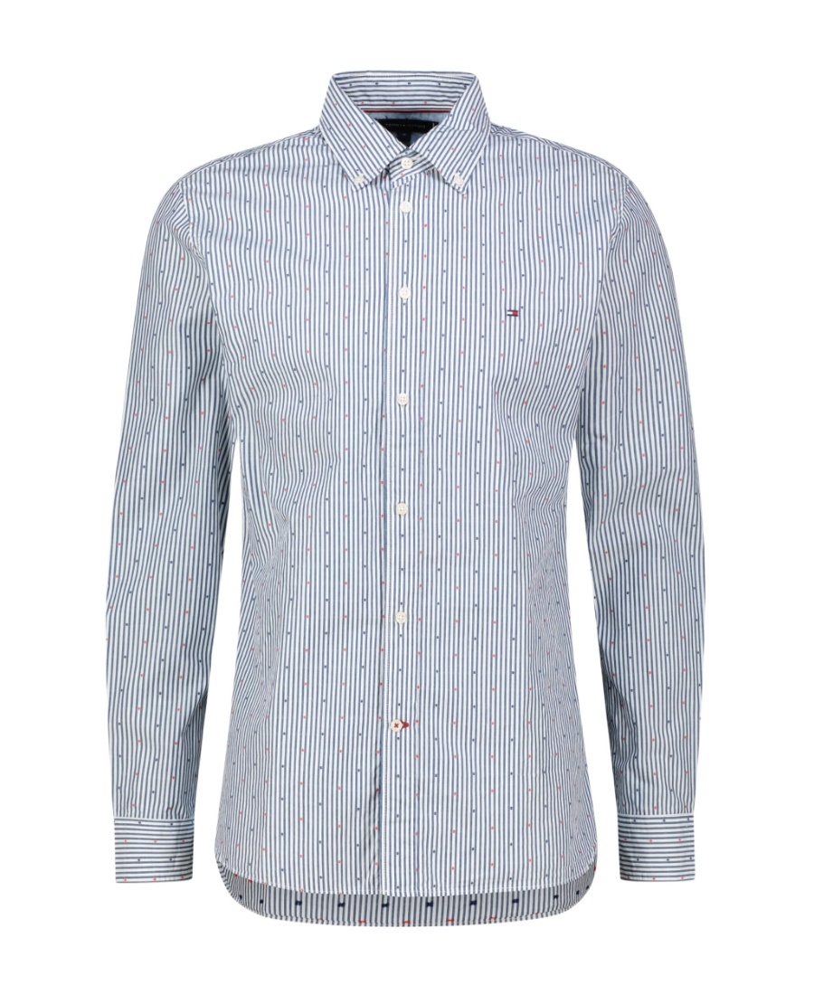 Tommy Hilfiger Long-sleeved Shirt In Gray