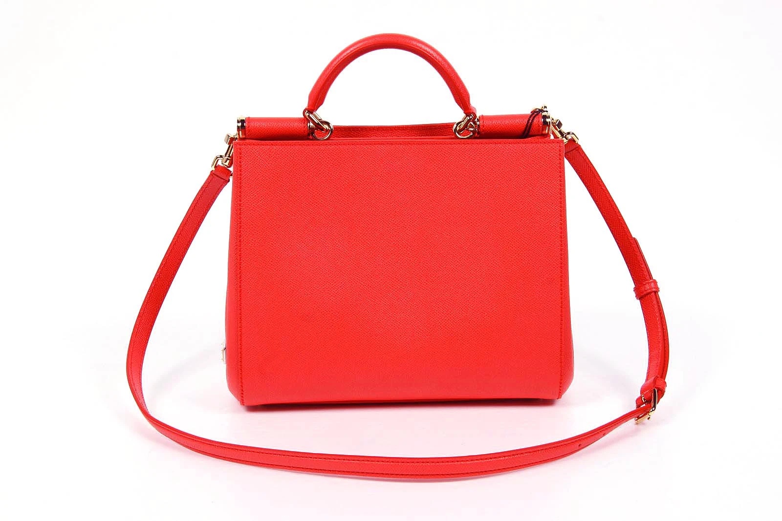 Dolce & Gabbana Logo Details Handbag In Orange