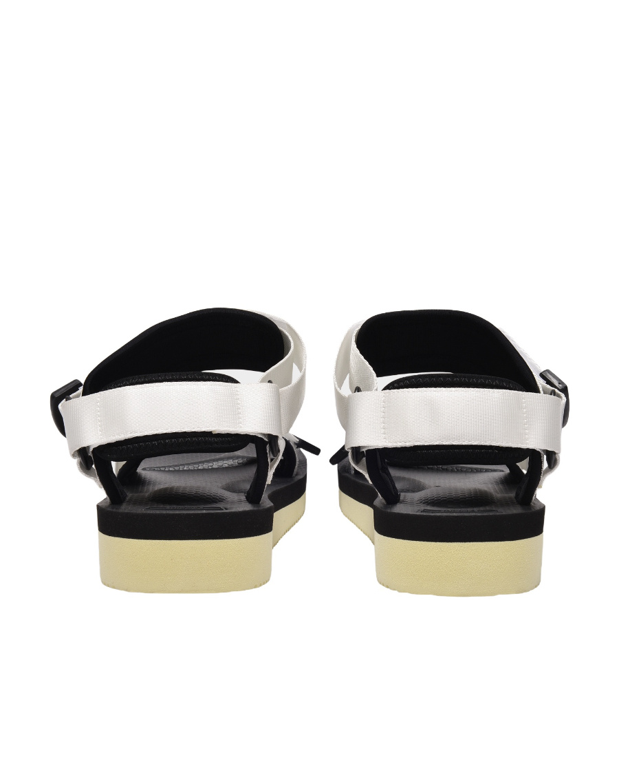 Suicoke White Kisee-v Sandals In Multicolor