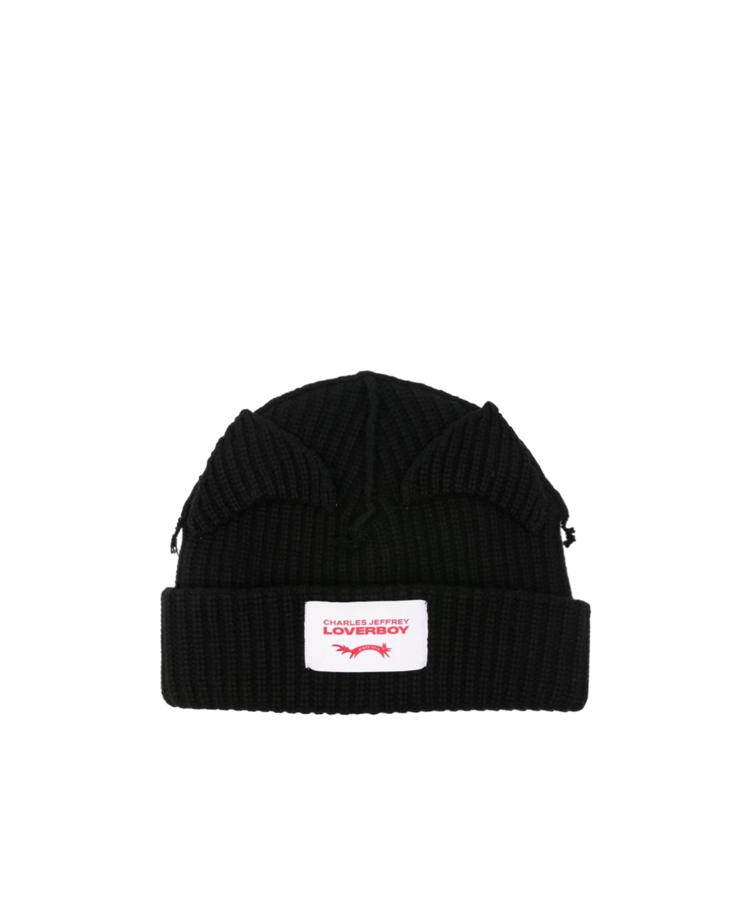 Charles Jeffrrey Loverboy Oversized Beanie With Thick Ears In Black