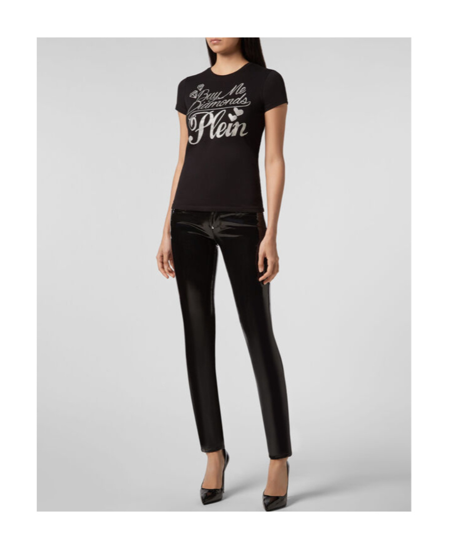 Philipp Plein Logo Details T-shirt In Black