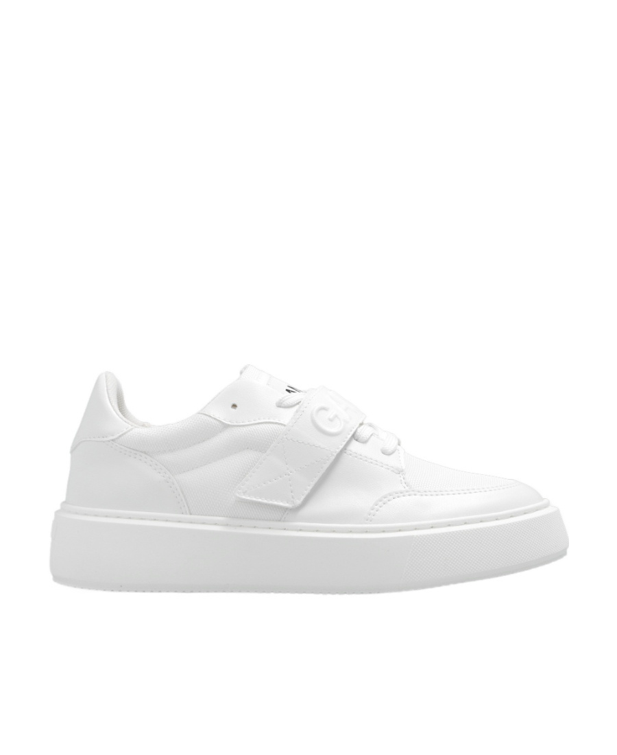 Ganni Touch-strap Low-top Sneakers In White