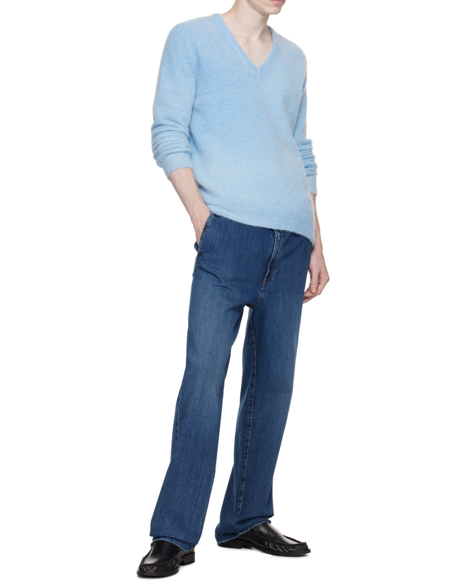BARENA VENEZIA V-NECK MERINO JUMPER 