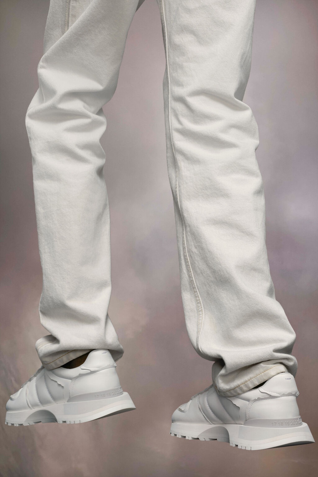 Shop Maison Margiela 50-50 Sneakers In White
