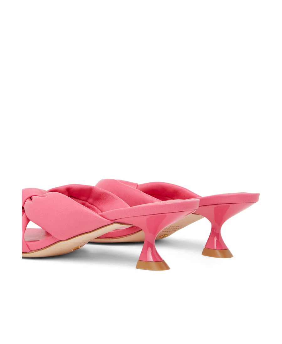 Stuart Weitzman Square Toe High-heeled Sandals In Pink