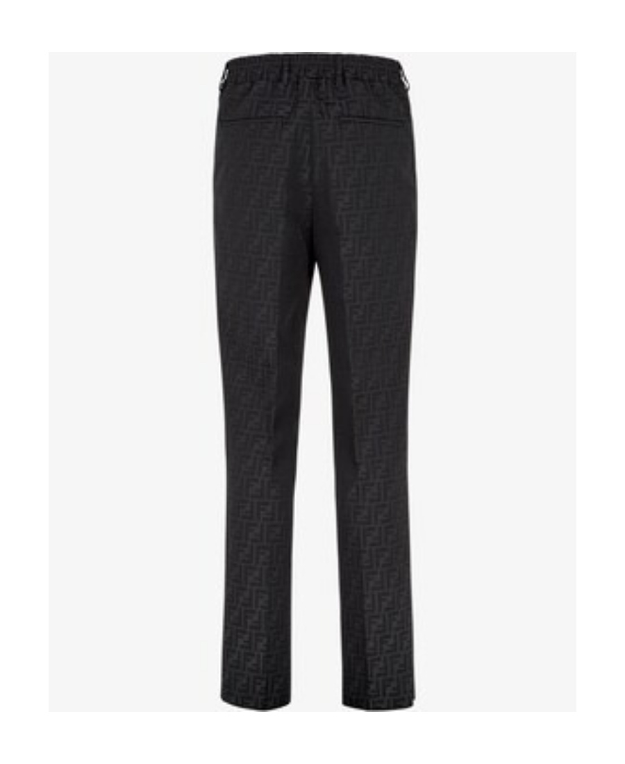 FENDI FF-MOTIF TAILORED TROUSERS 