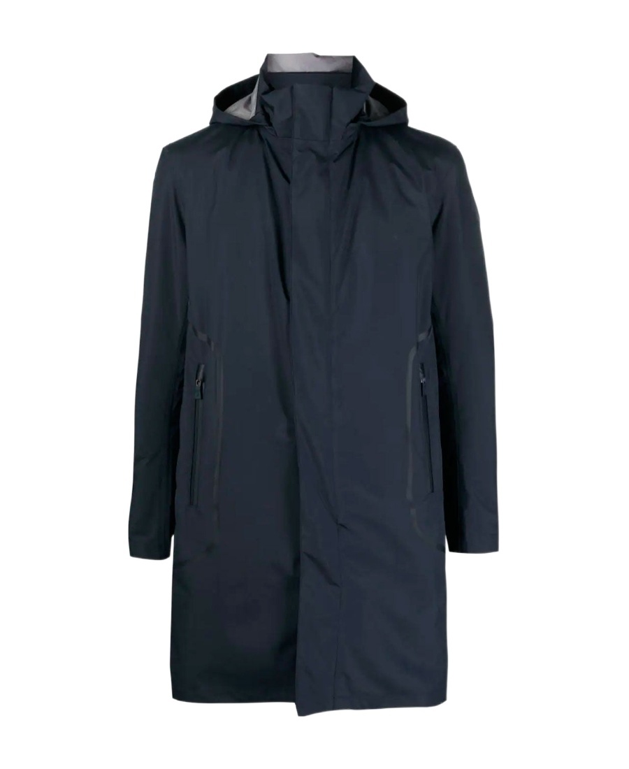 Herno Laminar Reversible Coat In Blue