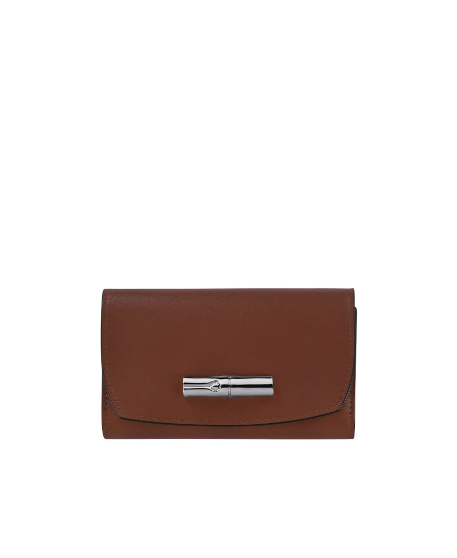 Longchamp Logo Wallet In Red