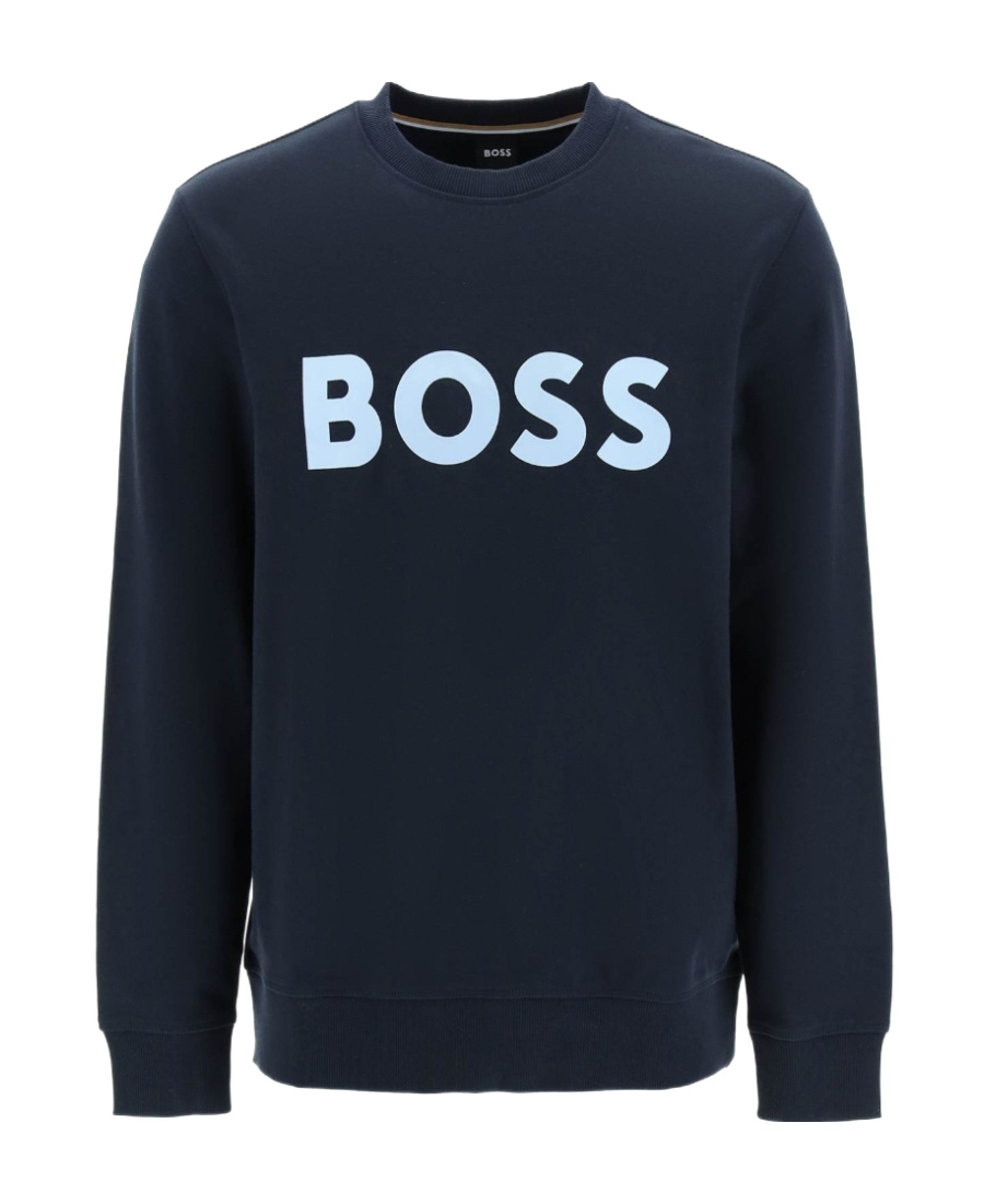HUGO BOSS LOGO-PRINT COTTON SWEATSHIRT