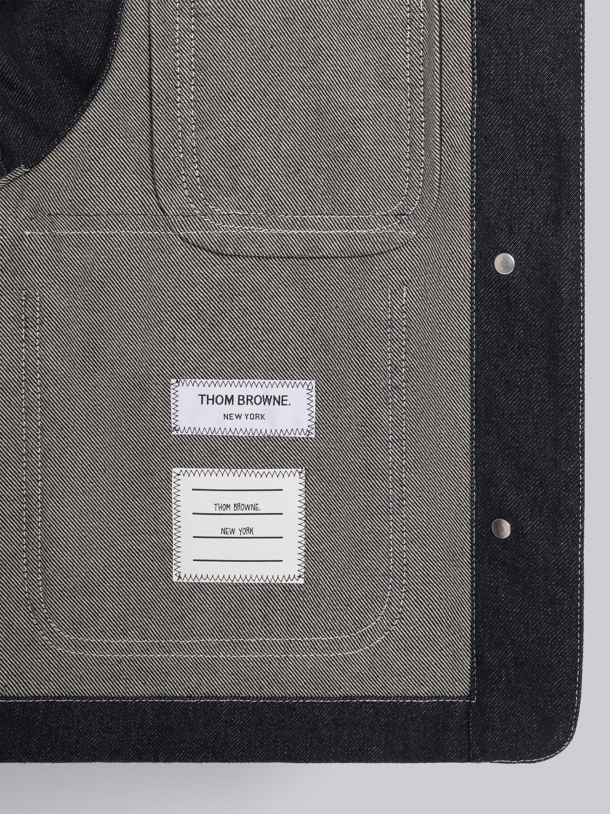 Thom Browne Multi-panel Single-breasted Blazer In Black