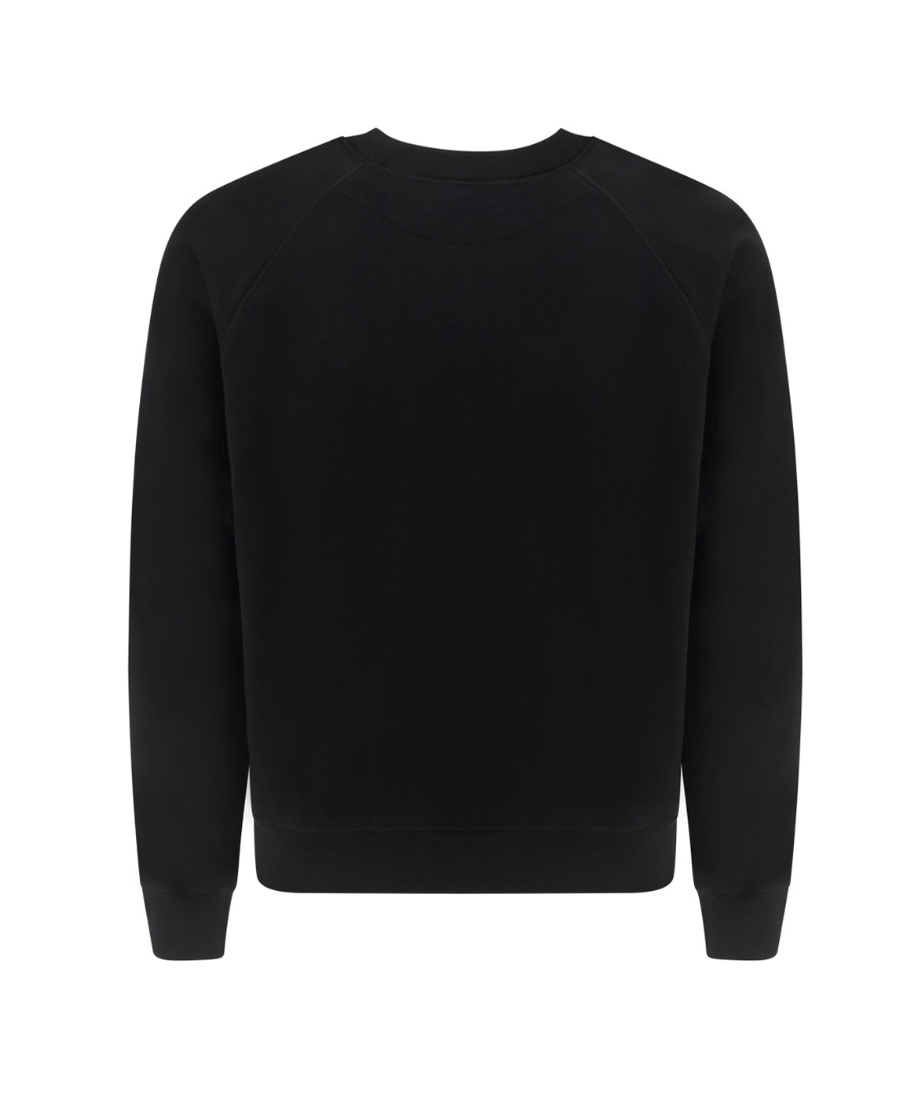 Vivienne Westwood 'alex' Black Crewneck Sweater With Orb Logo Detail On The Front In Black