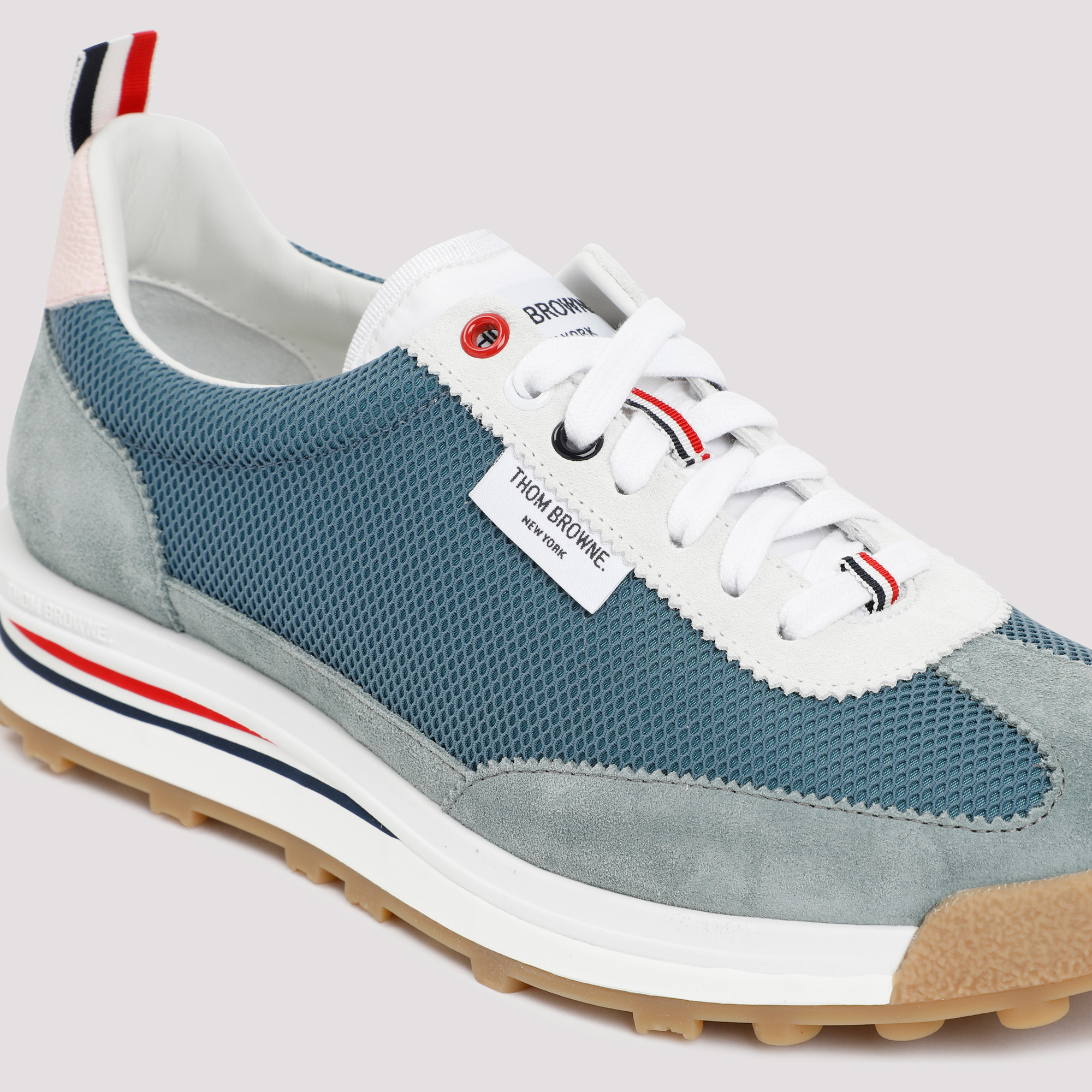THOM BROWNE TECH RUNNER LOW-TOP PANELLED SNEAKERS