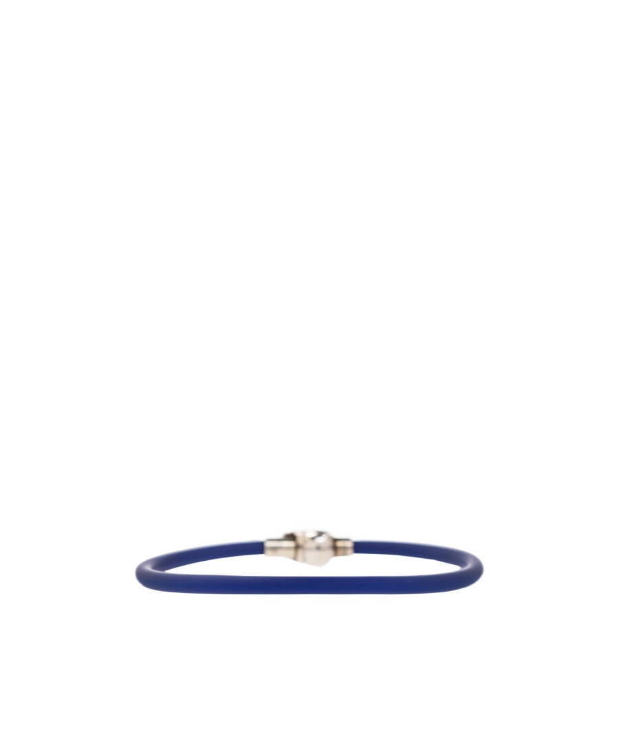Alexander Mcqueen Skull Charm Bracelet In Blue