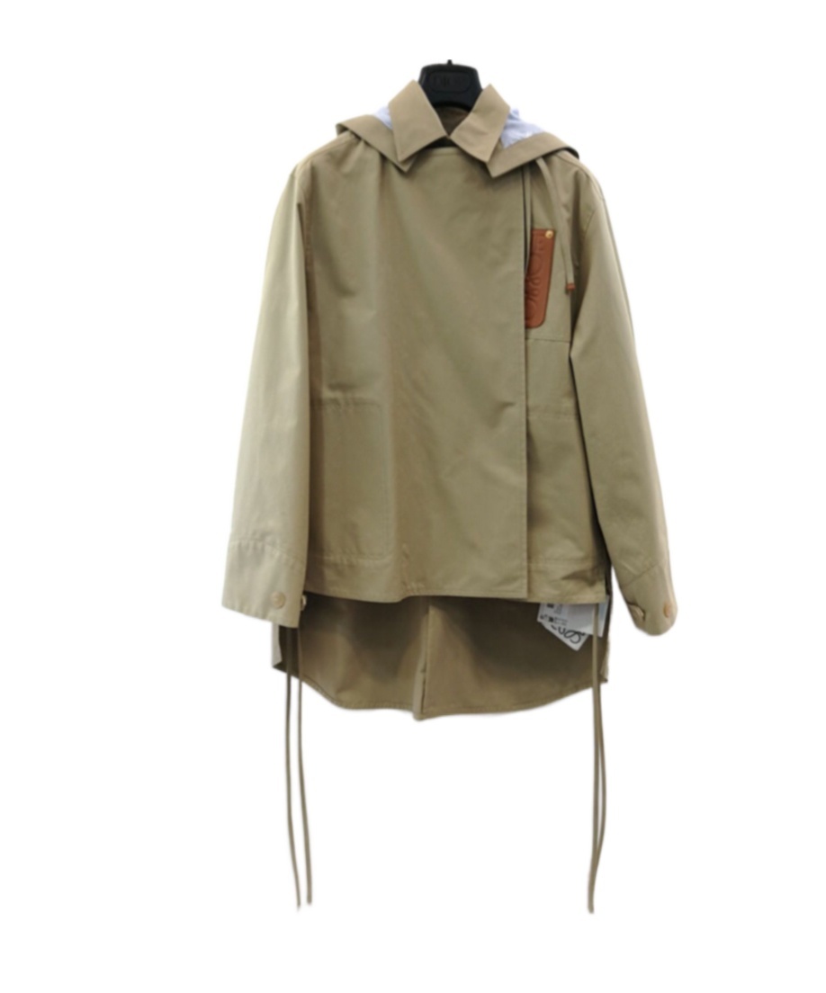 Loewe Hooded Parka In Gray