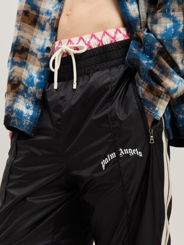Palm Angels Logo Embroidery Embroidery Track Pants In Black