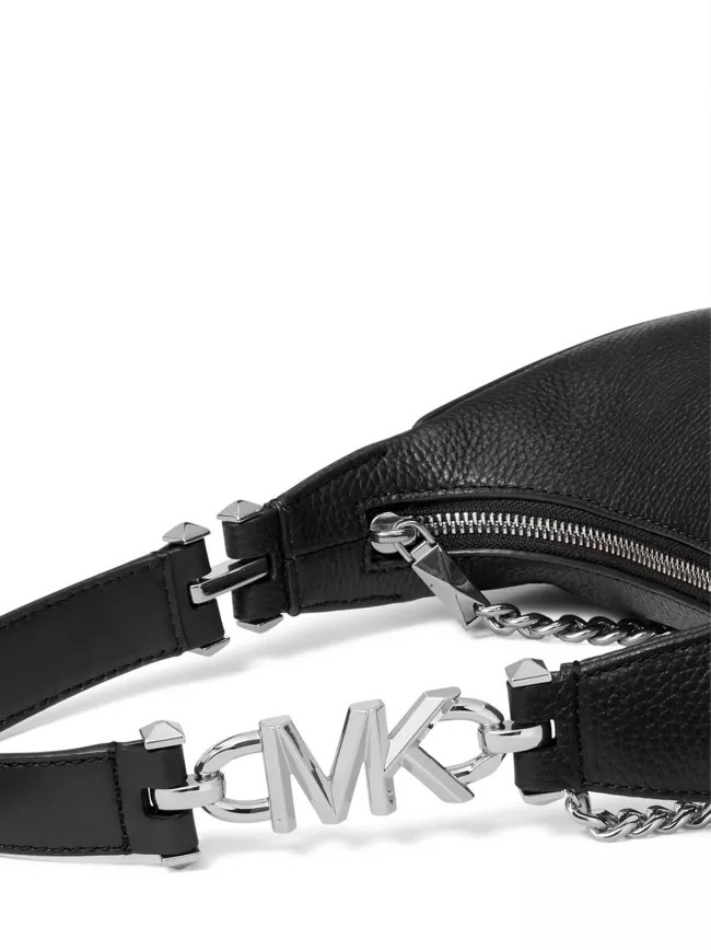 Michael Michael Kors Piper Logo Shoulder Bag In Black