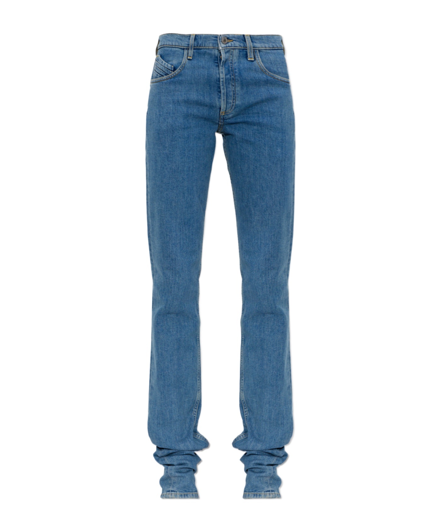 Attico The  Logo-patch Denim Jeans In Blue
