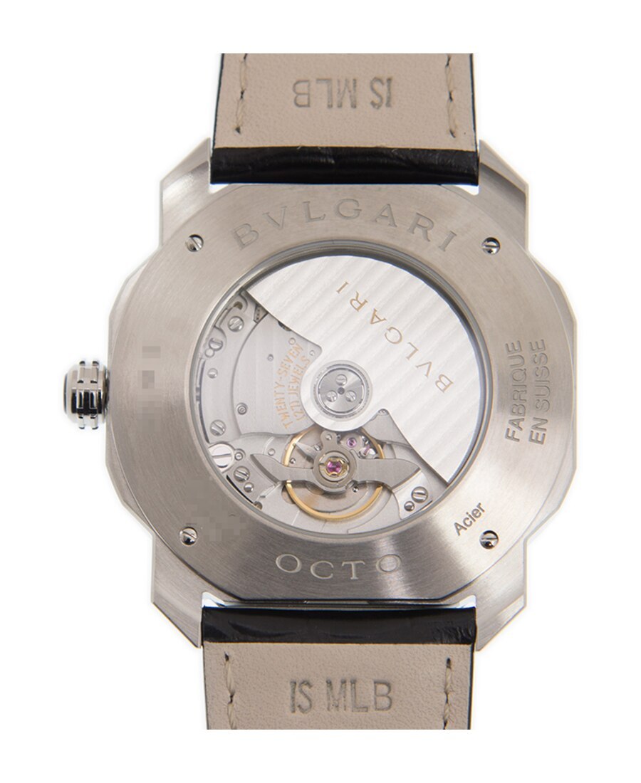 Bvlgari New Octo Roma Series Black Watches In Pink