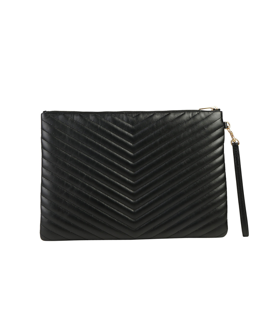SAINT LAURENT MONOGRAM QUILTED DOCUMENT HOLDER