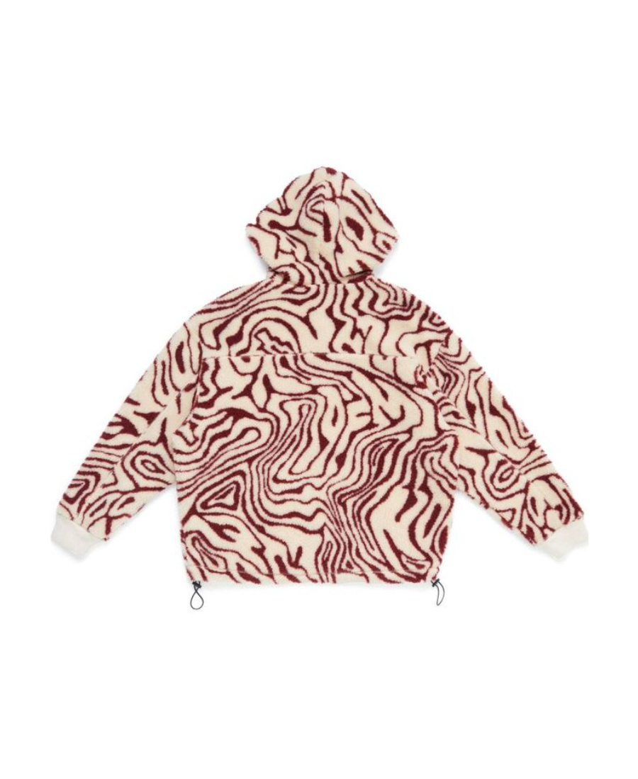 MARCELO BURLON COUNTY OF MILAN PRINTED FLEECE JACKET