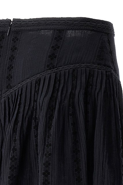 Isabel Marant Étoile Jorena Asymmetric-hem Mini Skirt In Black