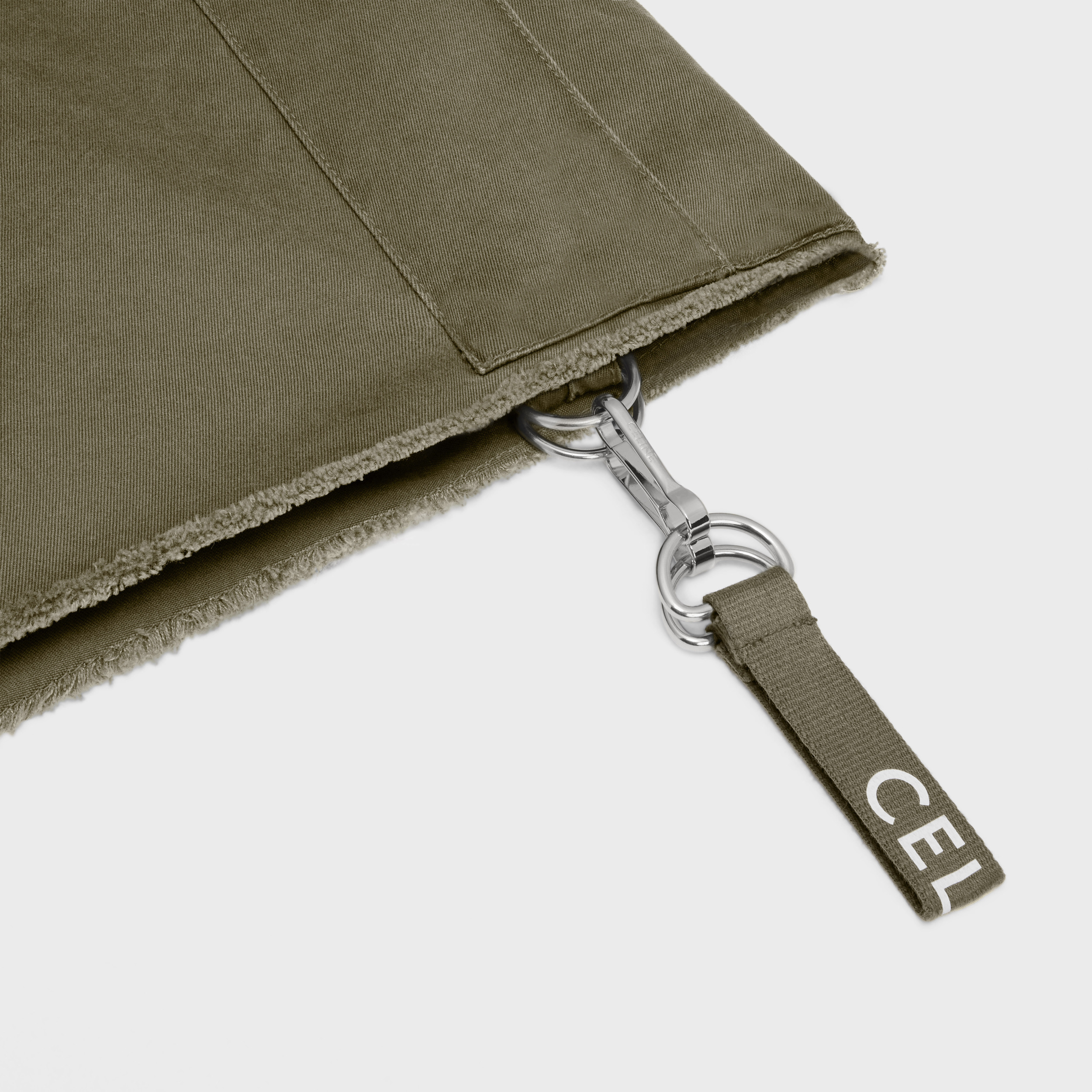 Celine Shoulder Strap Shorts In Green