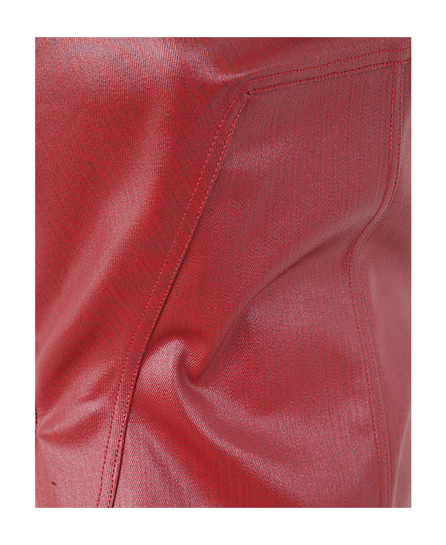 Rick Owens Bustier-style Cotton Corset Top In Red
