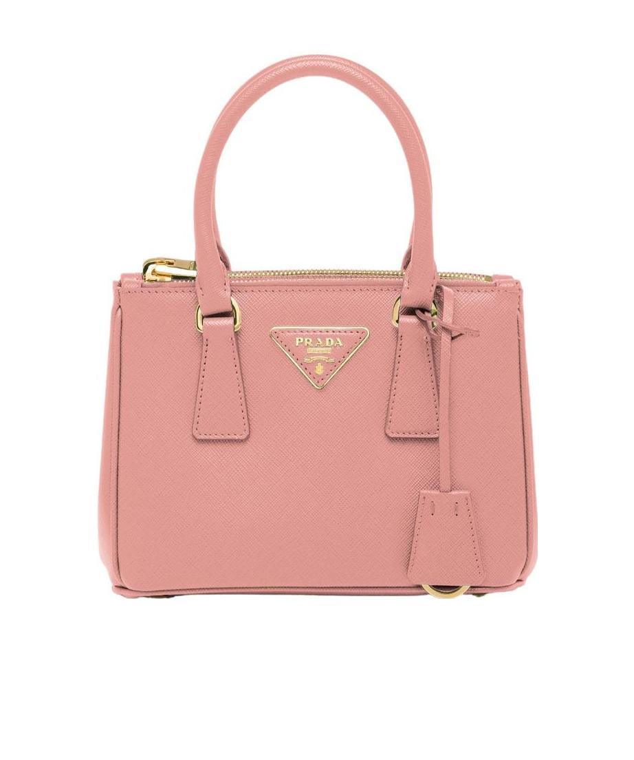 Shop Prada Galleria Saffiano Leather Mini-bag In Pink