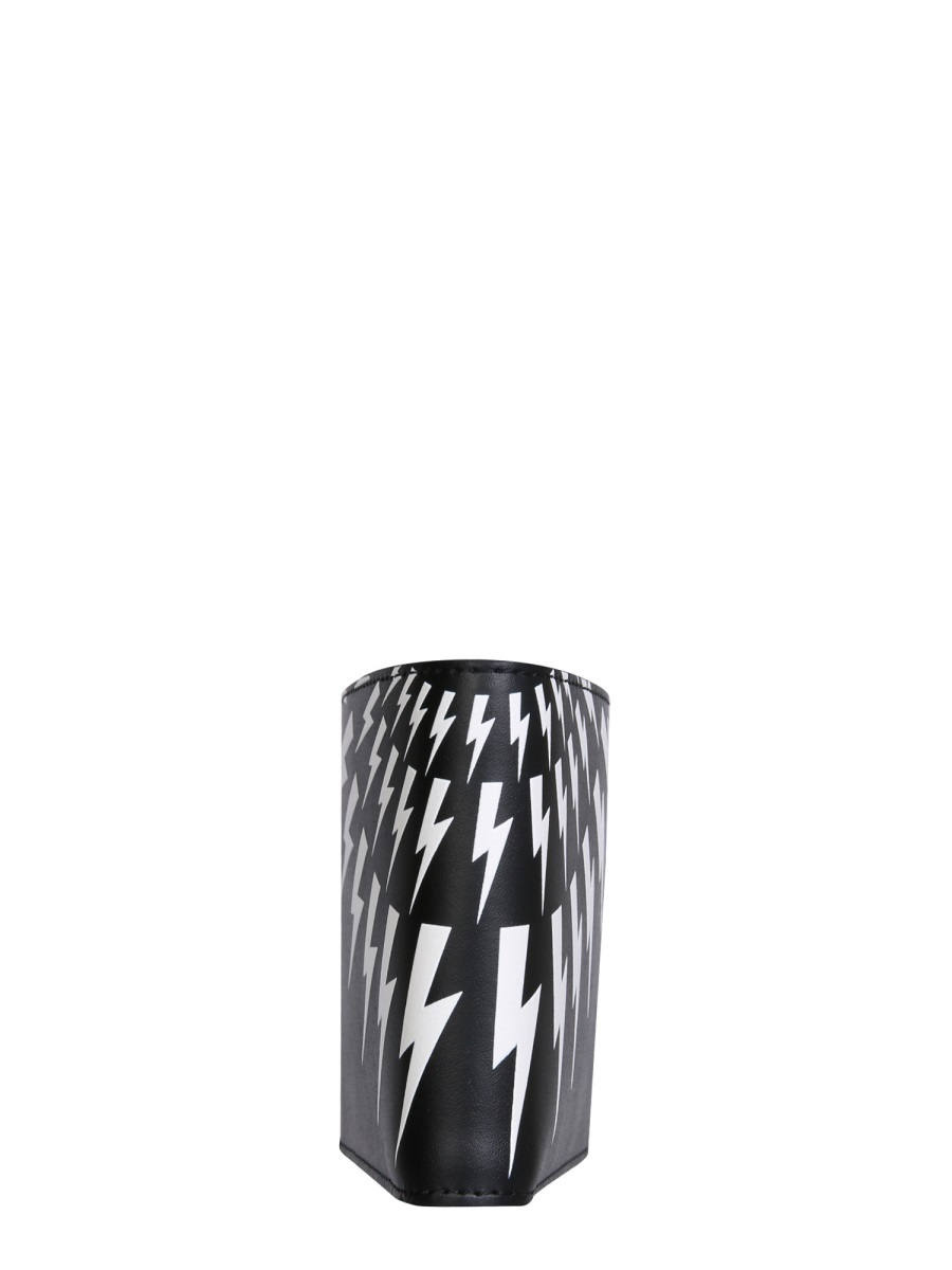 Neil Barrett Thunderbolt-print Cardholder