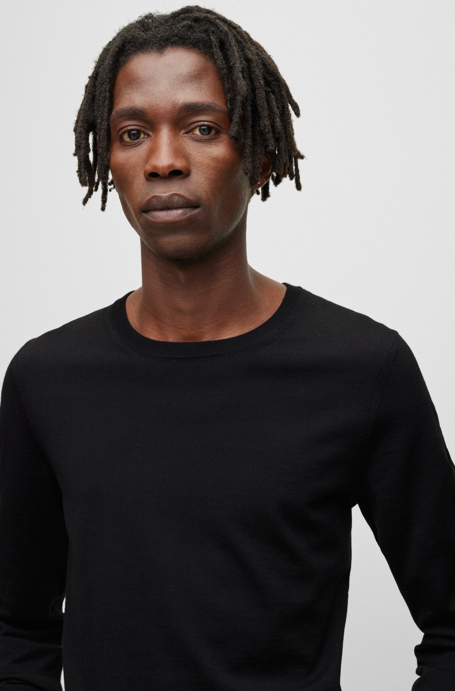 HUGO BOSS LENO FINE-KNIT JUMPER