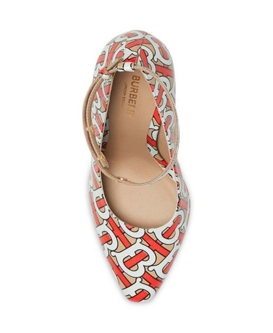 Burberry Tb Monogram Print Pumps In Multicolor